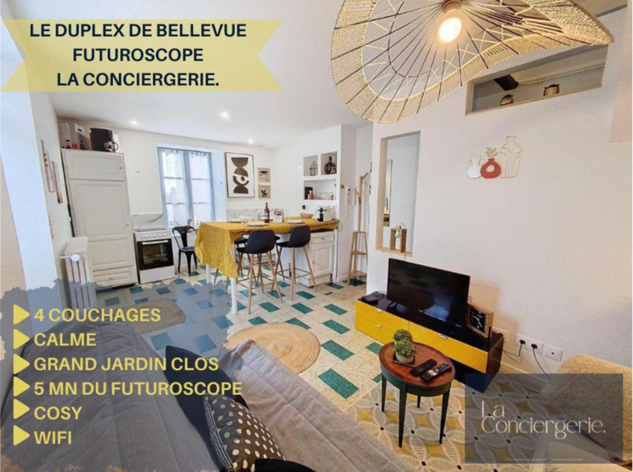 Апартаменты Le Duplex De Bellevue - Futuroscope - La Conciergerie. Жоне-Клан Экстерьер фото